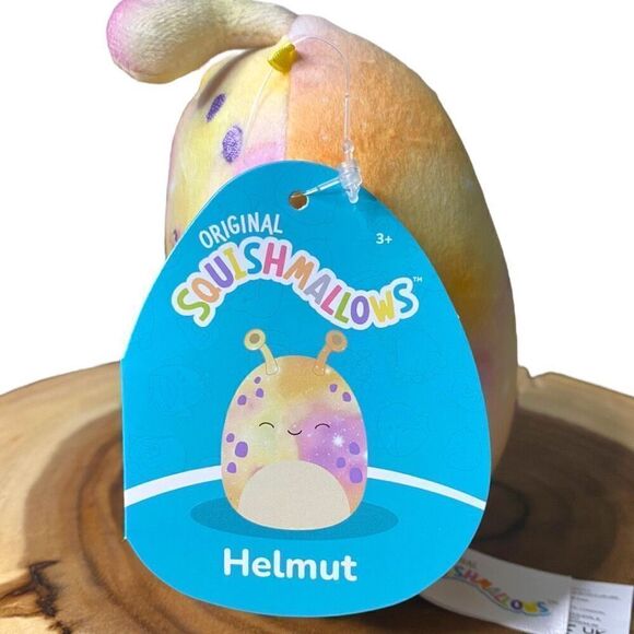 Squishmallow Helmut the Alien 5" Yellow Purple Galaxy Print BNWT HTF KellyToy - Picture 3 of 6